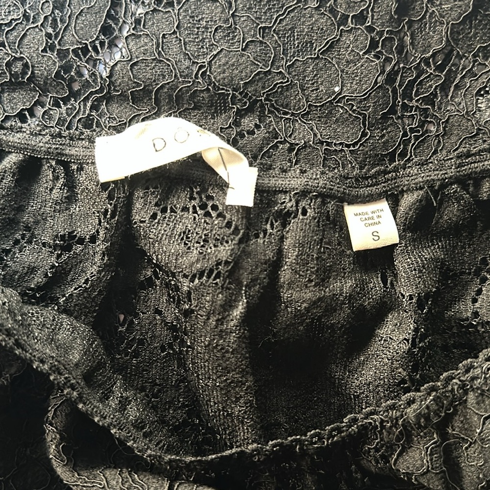 Doen Black Sheer Lace Midi Skirt - Picture 8 of 11